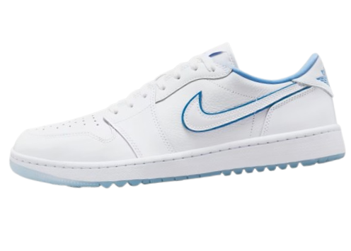 Nike Air Jordan 1 Low G Men's Shoes (White/Blue)