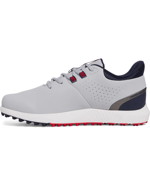 Under Armour Drive Medal Spikeless Grey/Navy Men's Golf Shoes 